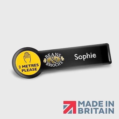 Picture of MAGNETIC BESPOKE NAME BADGE PLASTIC DOMED