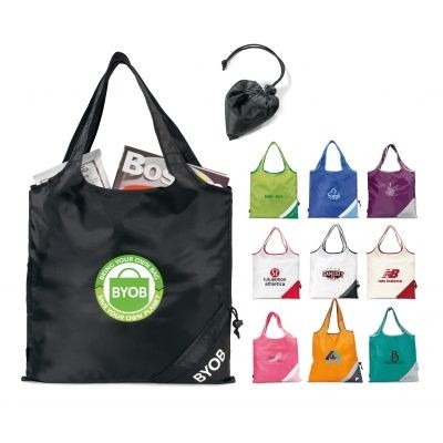 Picture of PLAIN REUSABLE FOLDING BAG in a Pouch.