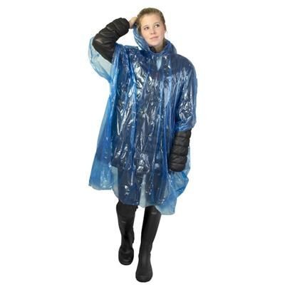 Picture of DISPOSABLE EMERGENCY RAIN PONCHO.