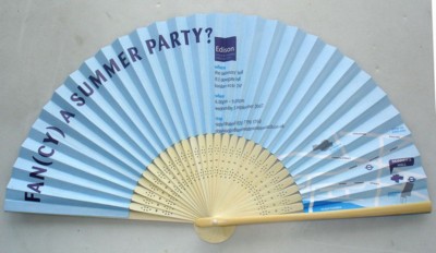 Picture of PAPER AND BAMBOO FOLDING HAND FAN