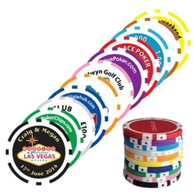 Picture of 8 STRIPE POKER CHIP GOLF MARKER