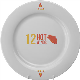 Picture of WINGED PLATE 12 INCH (30CM)