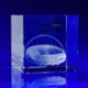 Picture of CRYSTAL GLASS CUBE BLOCK AVAILABLE in 4 Sizes: 50mm