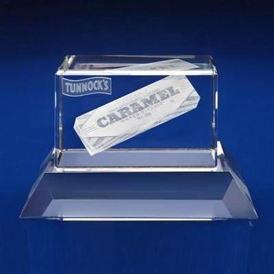 Picture of MILANO AWARD MODERN CRYSTAL AWARD DESIGN WHICH FEATURES AN ANGLE CUT BASE