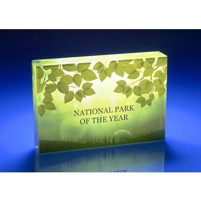 Picture of PLAQUE CRYSTAL GLASS TROPHY AWARD.