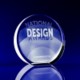 Picture of TAPERED ROUND DISC CRYSTAL GLASS AWARD