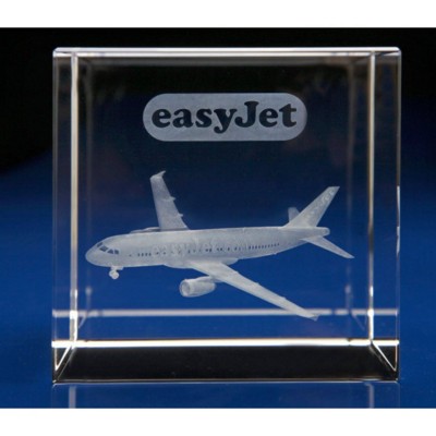 Picture of AIRCRAFT - ANY AVIATION MODEL ENGRAVED in 3D Within Crystal.