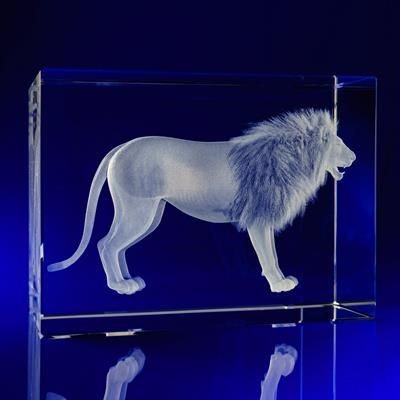 Picture of ANIMAL THEMED CRYSTAL GLASS PAPERWEIGHT OR AWARD