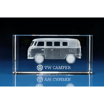 Picture of VW CAMPER VAN GIFT IDEAS 3D ENGRAVED in Crystal.