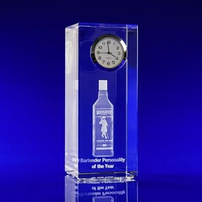 Picture of CRYSTAL GLASS CLOCK TOWER PAPERWEIGHT OR AWARD