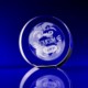 Picture of CRYSTAL GLASS TAPERED ROUND DISC PAPERWEIGHT OR AWARD