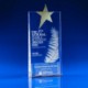 Picture of CRYSTAL GLASS TAPERED STAR PAPERWEIGHT OR AWARD