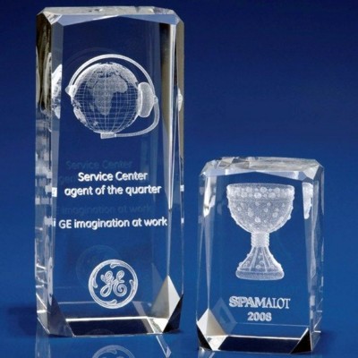 Picture of CRYSTAL GLASS VERBIER AWARD OR TROPHY.