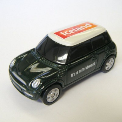 Picture of MINI COOPER CAR MODEL in Green.