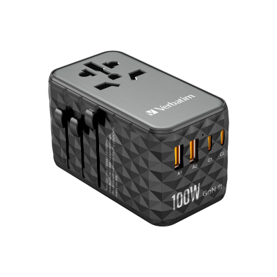 Picture of VERBATIM UTA-06 GAN III 100W UNIVERSAL TRAVEL ADAPTER