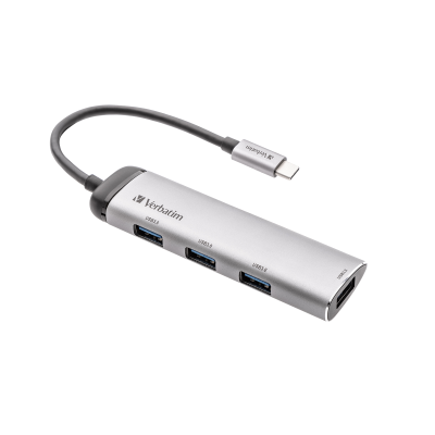 Picture of VERBATIM USB-C SLEEK MULTIPORT HUB.