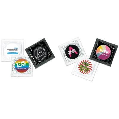 Picture of CONDOM with Printed Label.