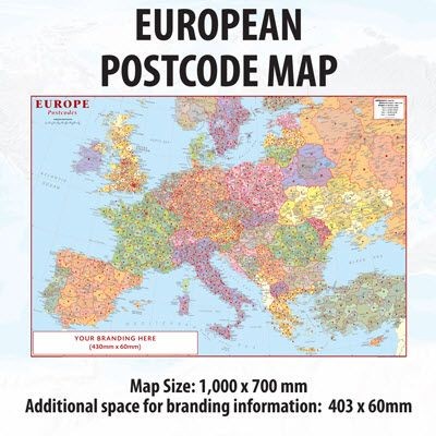 Picture of EUROPEAN POSTCODE MAP