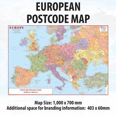 Picture of EUROPEAN POSTCODE MAP.