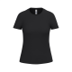 LADIES SPORTS TEE SHIRT in Black image 2