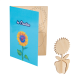 CUSTOM PUZZLE POSTCARD, FLOWER in White image 2