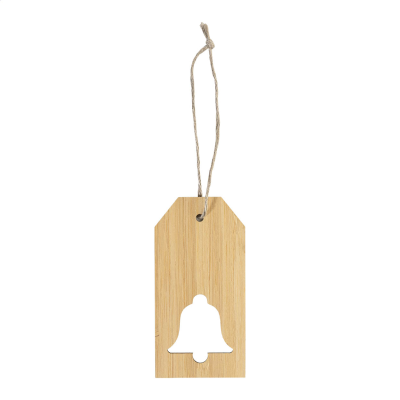 Picture of BAMBOO GIFT TAG, BELL in Natural