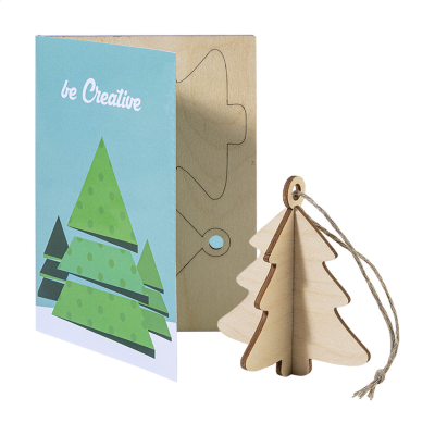 Picture of CHRISTMAS CARD, TREE in Natural
