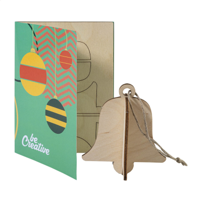 Picture of CHRISTMAS CARD, BELL in Natural