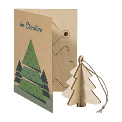 Picture of CHRISTMAS CARD, TREE in Natural