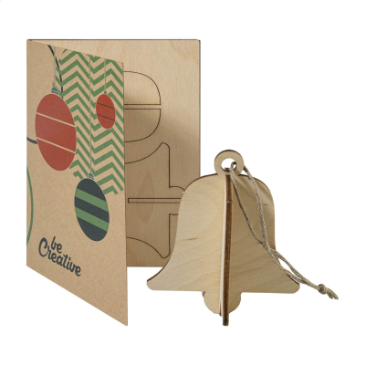 Picture of CHRISTMAS CARD, BELL in Natural