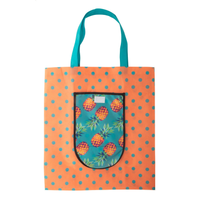Picture of CUSTOM NON-WOVEN SHOPPER TOTE BAG in White