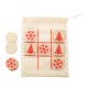 Picture of TIC-TAC-TOE, SNOWFLAKE & CHRISTMAS TREE in Natural