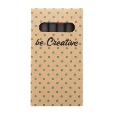 Picture of CUSTOM 6 PC CRAYON SET in Natural