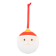 Picture of CHRISTMAS TREE ORNAMENT, FATHER CHRISTMAS SANTA in White