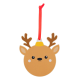 Picture of CHRISTMAS TREE ORNAMENT, REINDEER in Brown