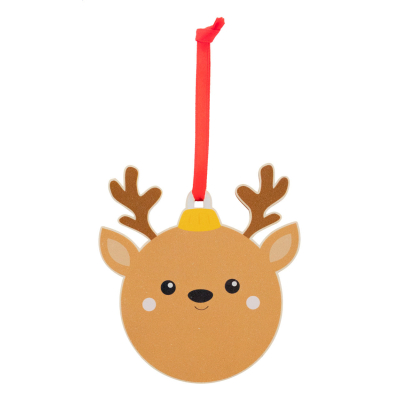 Picture of CHRISTMAS TREE ORNAMENT, REINDEER in Brown.