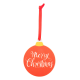 Picture of CHRISTMAS TREE ORNAMENT, MERRY CHRISTMAS in Red