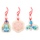 Picture of CUSTOM CHRISTMAS TREE ORNAMENT in Red