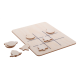 Picture of CHRISTMAS TIC-TAC-TOE, ORNAMENT & BELL in Natural