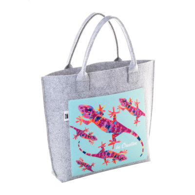Picture of CUSTOM SHOPPER TOTE BAG in White