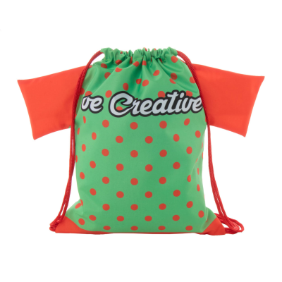 Picture of CUSTOM DRAWSTRING BAG FOR CHILDRENS in Red