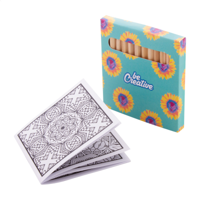 Picture of CUSTOM COLOURING SET, MANDALA in White