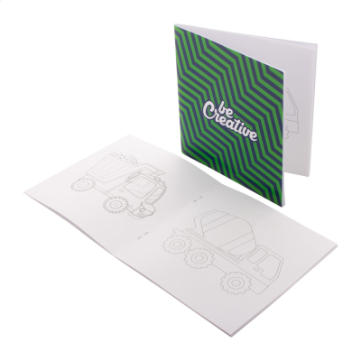 Picture of CUSTOM COLOURING BOOKLET, VEHICLES in White