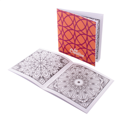 Picture of CUSTOM COLOURING BOOKLET, MANDALA in White