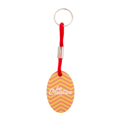 Picture of CUSTOM KEYRING in Red