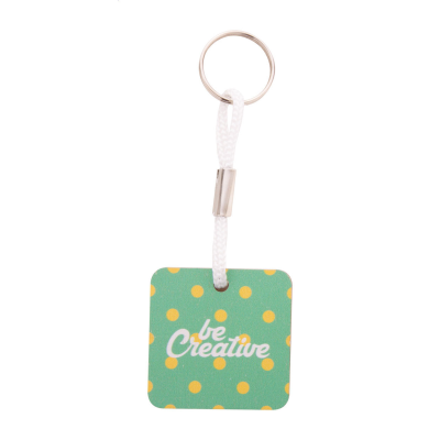 Picture of CUSTOM KEYRING in White