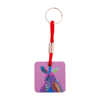 Picture of CUSTOM KEYRING in Red
