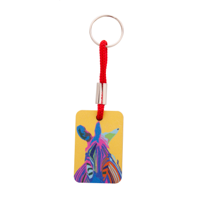 Picture of CUSTOM KEYRING in Red
