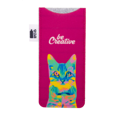 Picture of CUSTOM RPET SUNGLASSES CASE in White