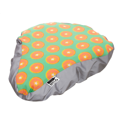 Picture of CUSTOM RPET BICYCLE SEAT COVER in White.